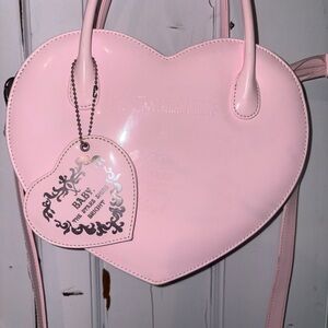 Baby The Stars Shine Bright rare Pastel Pink Heart-Shaped Enamel Mini Bag 2007